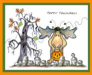 Spooky Moose Card